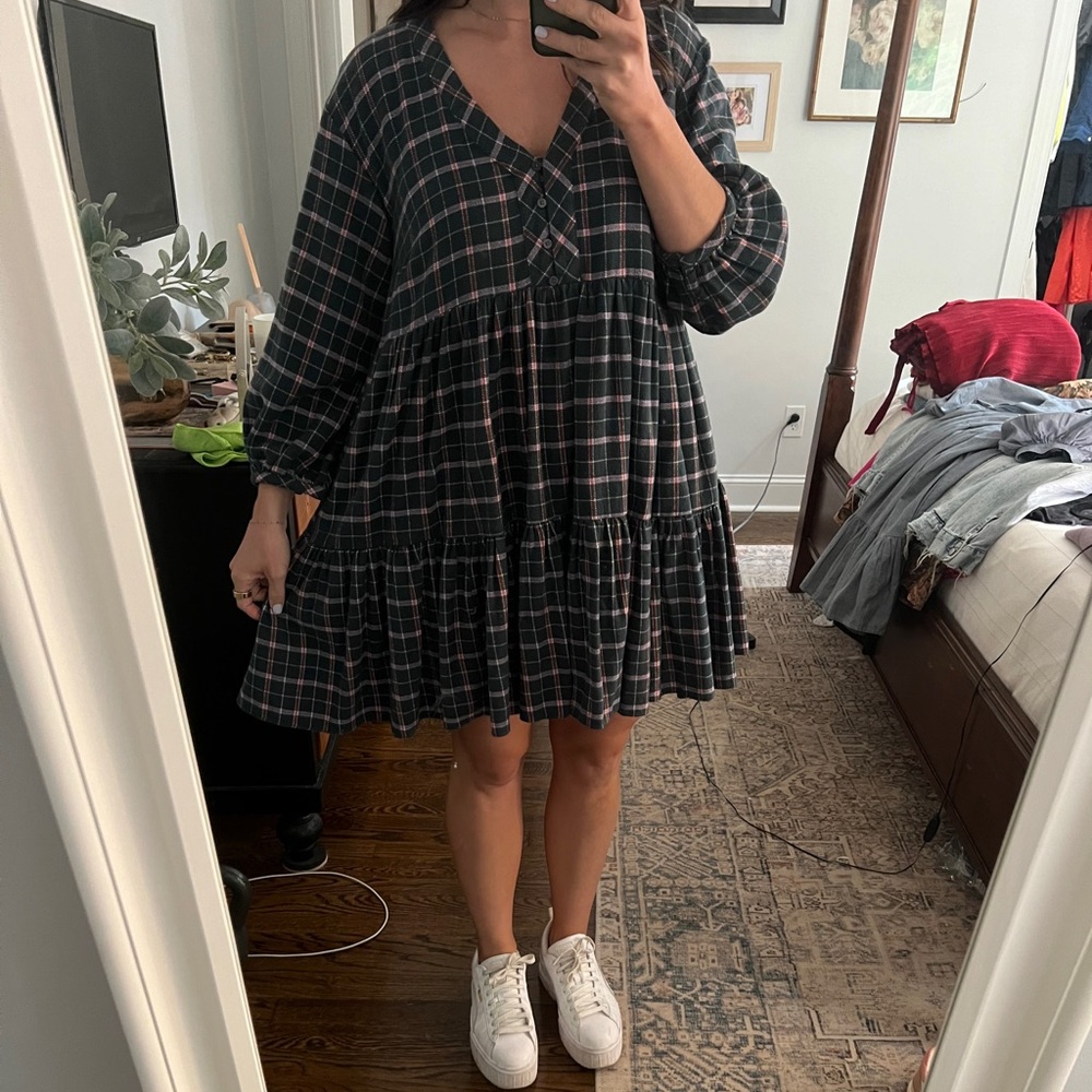 Madewell Plaid Mini Dress